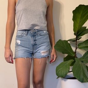 Urban Outfitters BDG denim girlfriend high rise shorts.